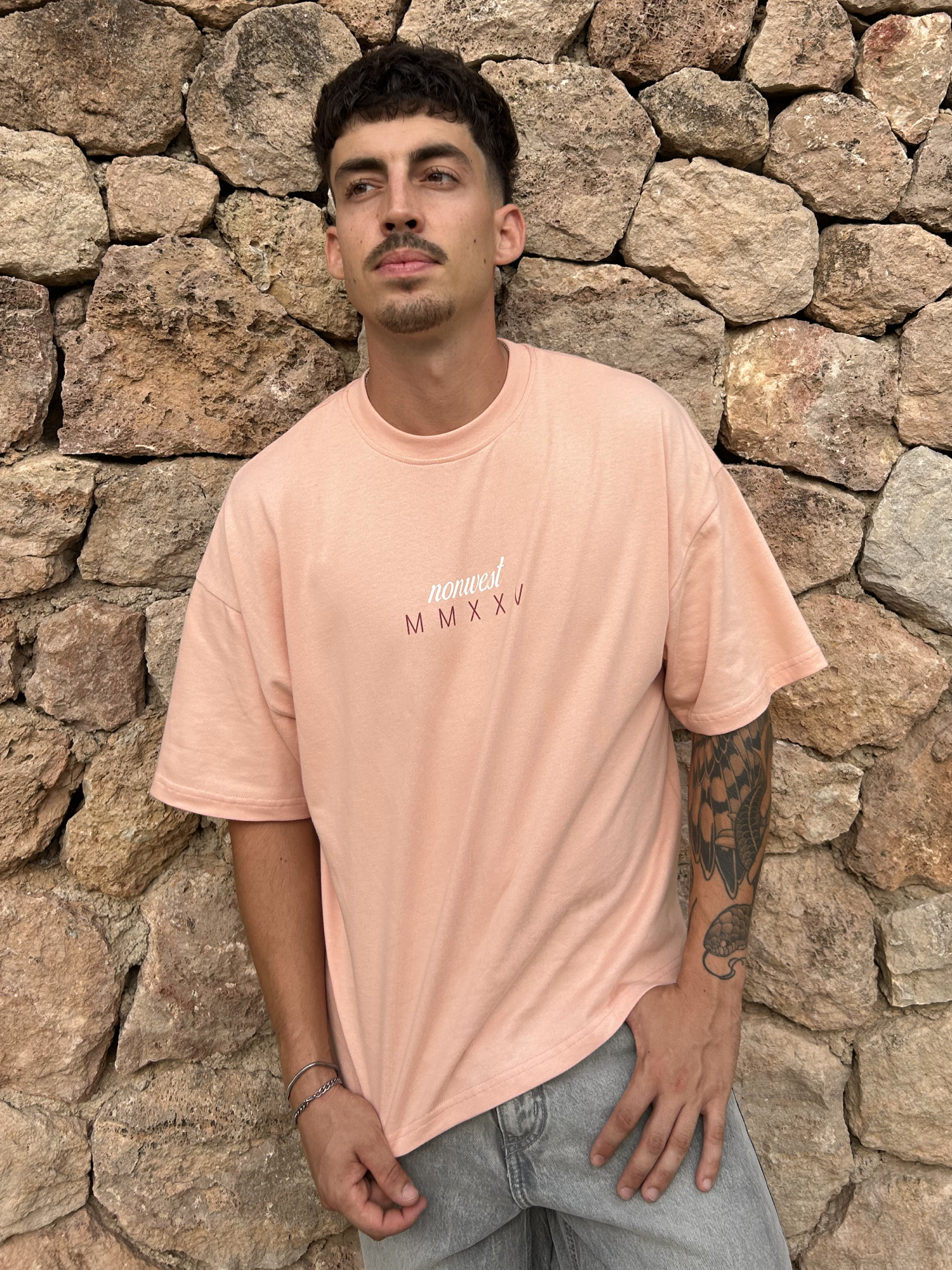 Camiseta Oversized Sexy Rosa Arcilla