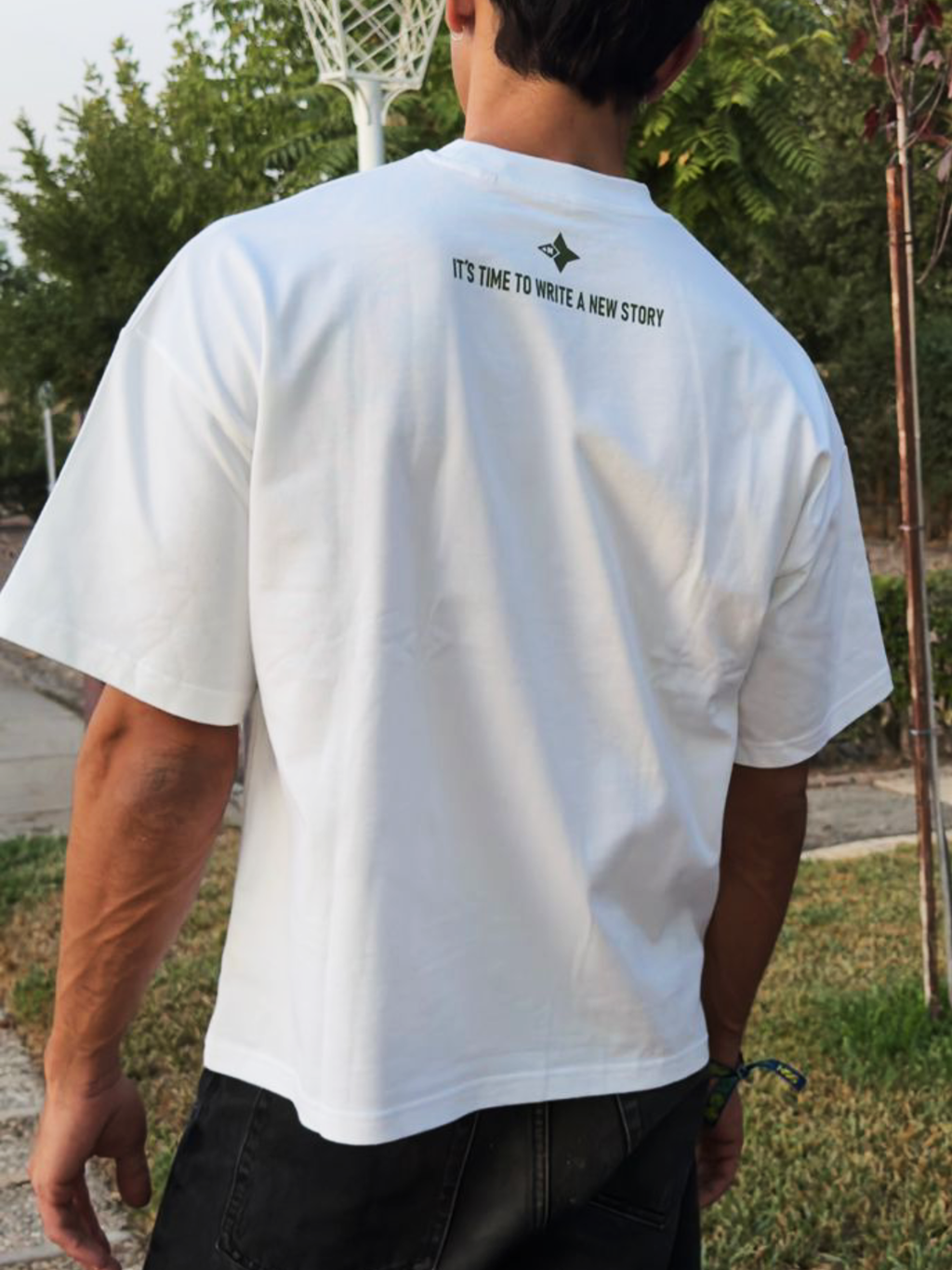 Camiseta Oversized Change White