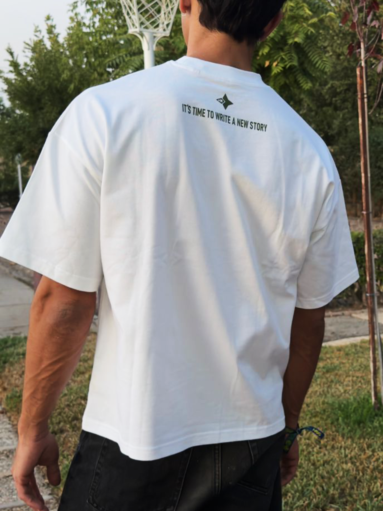 Camiseta Oversized Change White