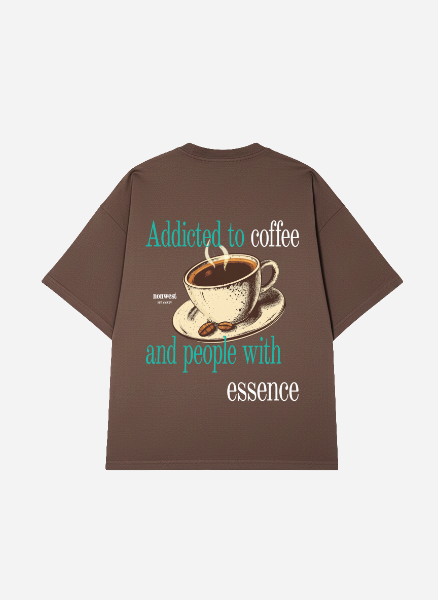 Camiseta Oversized Coffee Marrón