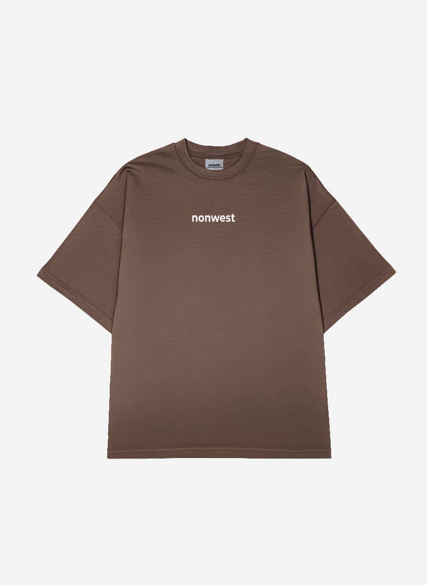Camiseta Oversized Coffee Marrón