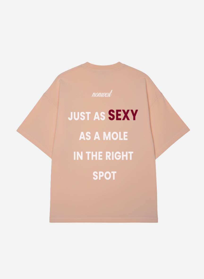 Camiseta Oversized Sexy Rosa Arcilla