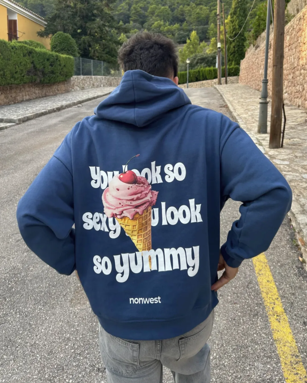 Hoodie Ice Cream Azul