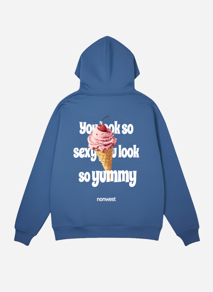 Hoodie Ice Cream Azul