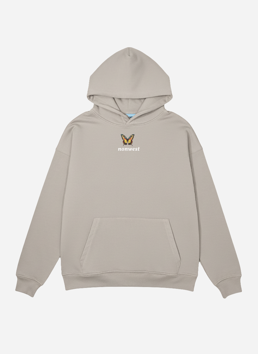 Hoodie Butterfly Taupe